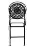 Chivari Black Barcelona Bistro Barstool with Round Seat and Back by Chivari (Per Chair Price Shown – Sold only in Quantities of 2) BBBRRB-AX-T