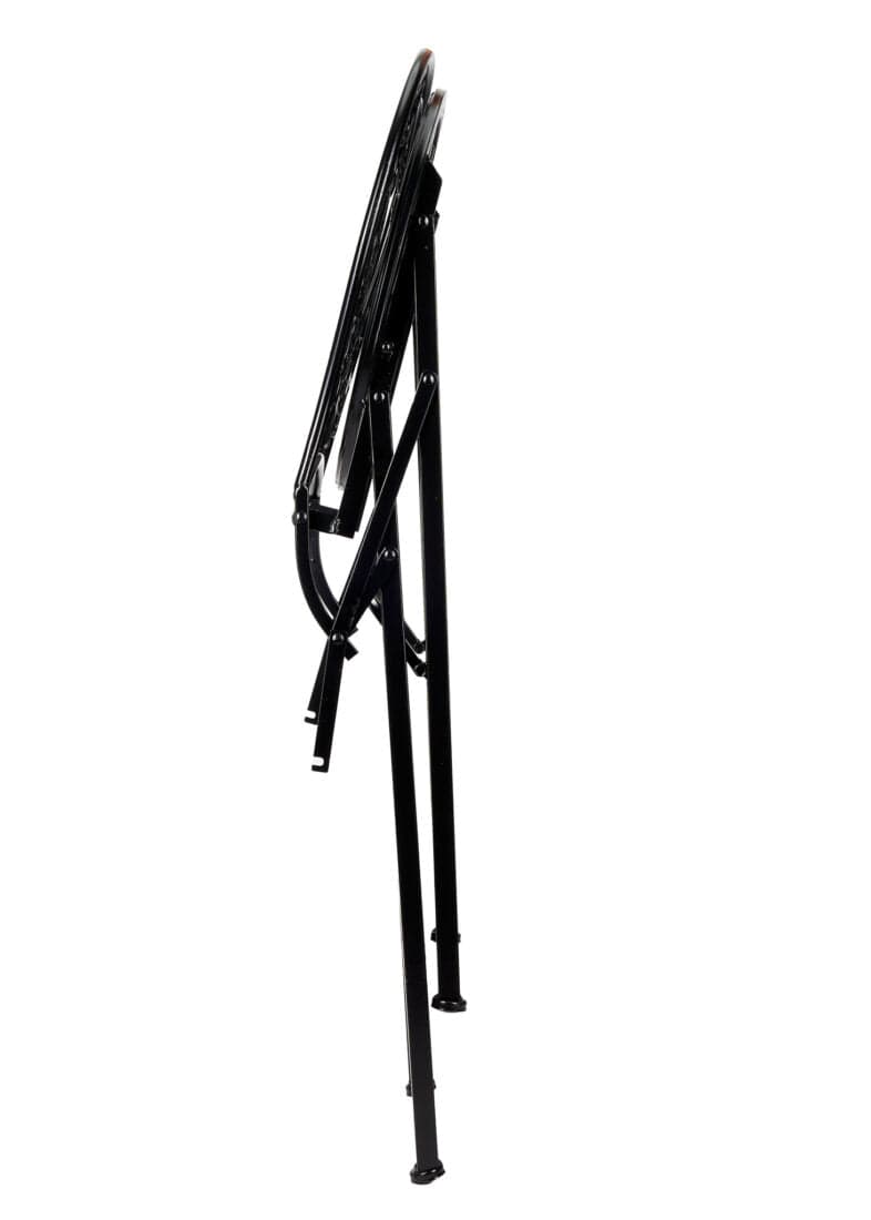 Chivari Black Barcelona Bistro Barstool with Round Seat and Back by Chivari (Per Chair Price Shown – Sold only in Quantities of 2) BBBRRB-AX-T