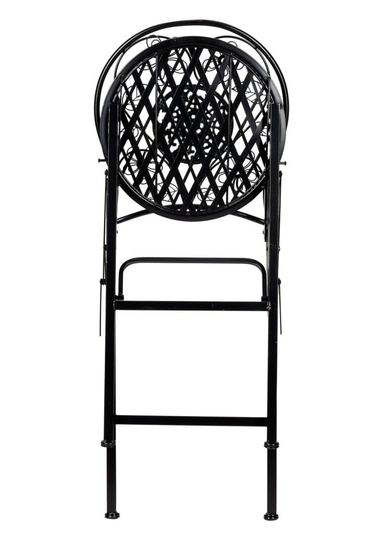 Chivari Black Barcelona Bistro Barstool with Round Seat and Back by Chivari (Per Chair Price Shown – Sold only in Quantities of 2) BBBRRB-AX-T