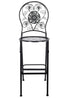 Chivari Black Barcelona Bistro Barstool with Round Seat and Back by Chivari (Per Chair Price Shown – Sold only in Quantities of 2) BBBRRB-AX-T