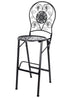 Chivari Black Barcelona Bistro Barstool with Round Seat and Back by Chivari (Per Chair Price Shown – Sold only in Quantities of 2) BBBRRB-AX-T