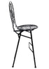 Chivari Black Barcelona Bistro Barstool with Round Seat and Back by Chivari (Per Chair Price Shown – Sold only in Quantities of 2) BBBRRB-AX-T