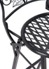 Chivari Black Barcelona Bistro Barstool with Round Seat and Back by Chivari (Per Chair Price Shown – Sold only in Quantities of 2) BBBRRB-AX-T
