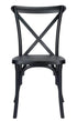 Chivari Black Straight Leg Farm Table Dining Set with 10 Chairs TFARM-BLACK-S-LEG-KIT-CXR-AX