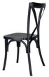 Chivari Black X-Leg Farm Table Dining Set Set with 10 Chairs TFARM-BLACK-X-LEG-KIT-CXR-AX