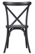 Chivari Black Straight Leg Farm Table Dining Set with 10 Chairs TFARM-BLACK-S-LEG-KIT-CXR-AX