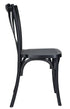 Chivari Black X-Leg Farm Table Dining Set Set with 10 Chairs TFARM-BLACK-X-LEG-KIT-CXR-AX