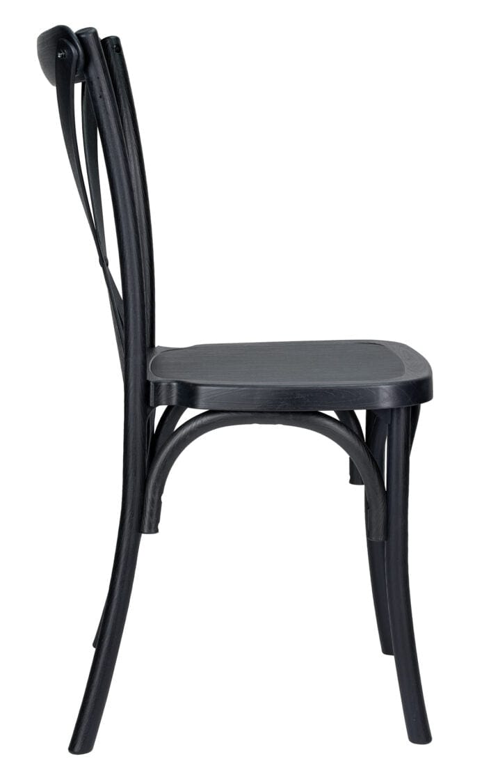 Chivari Black Straight Leg Farm Table Dining Set with 10 Chairs TFARM-BLACK-S-LEG-KIT-CXR-AX