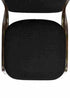 Chivari Black Fabric on Gold Vein Frame Crown Banquet Chair CQCFBU-ZF-T