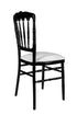 Chivari Black Steel Skeleton™ Resin Napoleon Chair CNRB-STEEL-CX-T