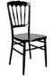 Chivari Black Steel Skeleton™ Resin Napoleon Chair CNRB-STEEL-CX-T