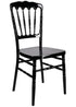 Chivari Black Steel Skeleton™ Resin Napoleon Chair CNRB-STEEL-CX-T