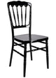 Chivari Black Steel Skeleton™ Resin Napoleon Chair CNRB-STEEL-CX-T