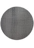 Toulouse 40" Round Glass Top Black and White Rattan French Bistro Table TBTPBLA-KT-AX-T