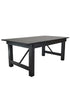 Chivari 72″ x 40″ (6 Foot ) Black Rectangle Straight Leg Straight Leg Wood Farm Table TFARMRT7240-BLACK-S-LEG-AX-T