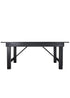 Chivari 72″ x 40″ (6 Foot ) Black Rectangle Straight Leg Straight Leg Wood Farm Table TFARMRT7240-BLACK-S-LEG-AX-T