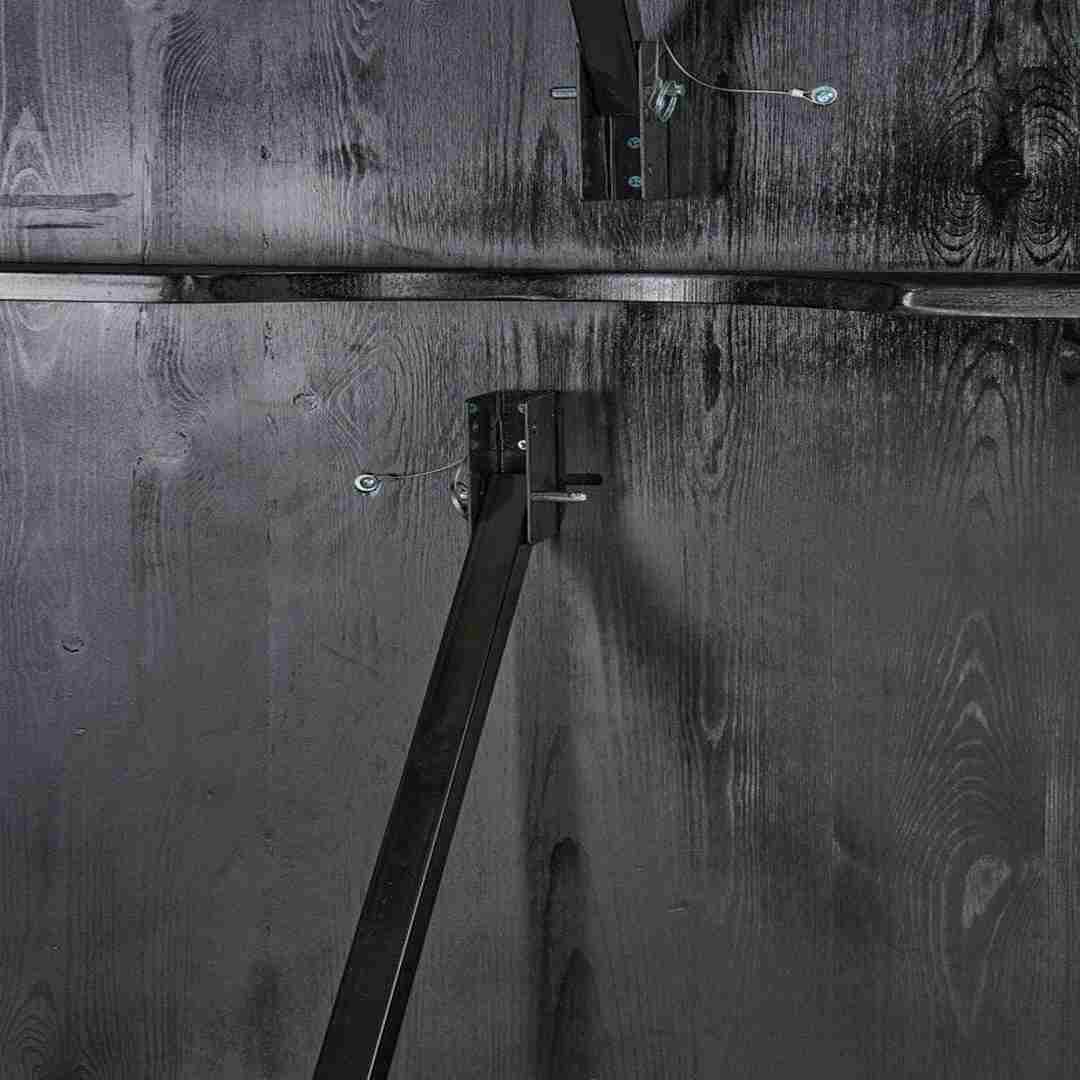 Chivari 72″ x 40″ (6 Foot ) Black Rectangle Straight Leg Straight Leg Wood Farm Table TFARMRT7240-BLACK-S-LEG-AX-T