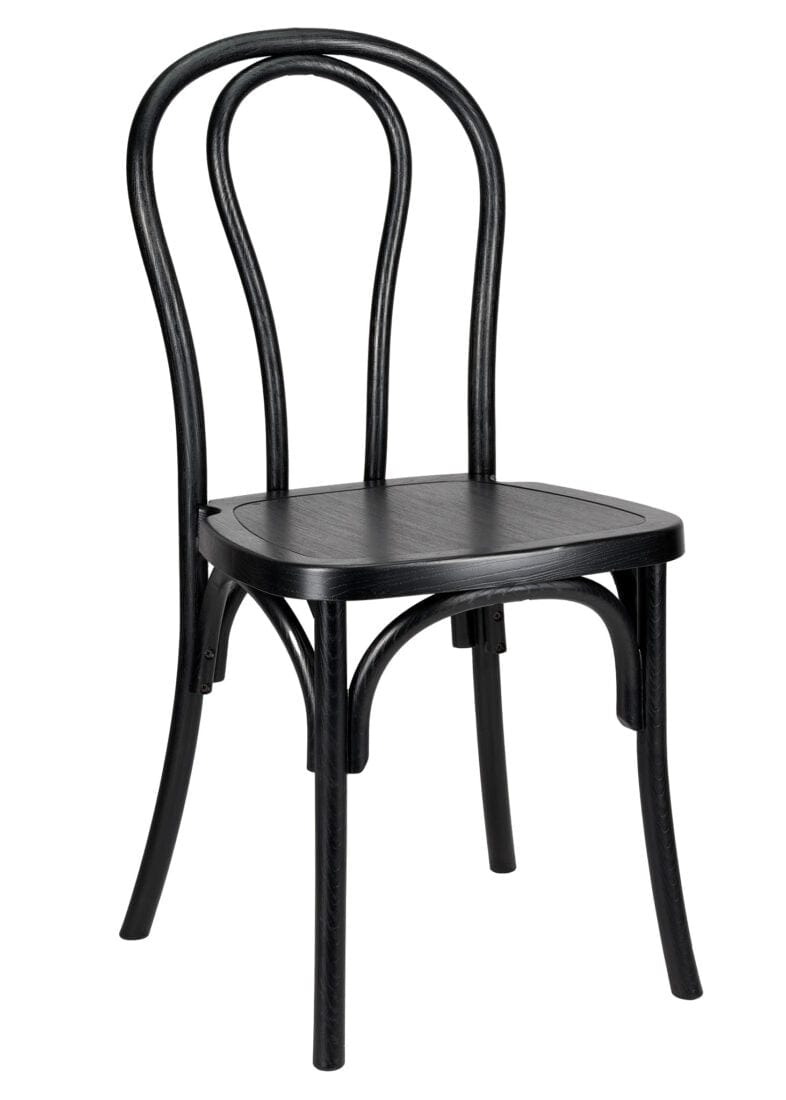 Chivari Black Resin Bentwood Chair CBRB-ZG-T