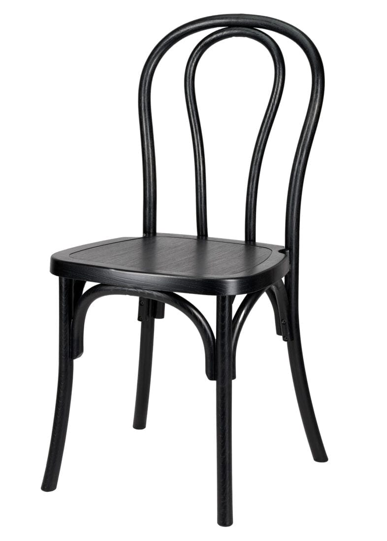Chivari Black Resin Bentwood Chair CBRB-ZG-T