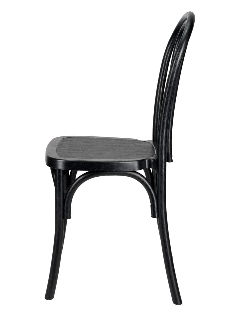 Chivari Black Resin Bentwood Chair CBRB-ZG-T