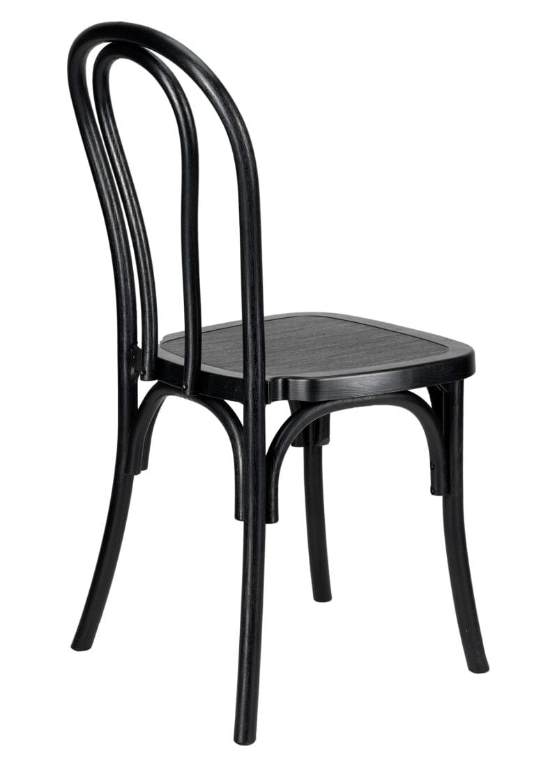 Chivari Black Resin Bentwood Chair CBRB-ZG-T