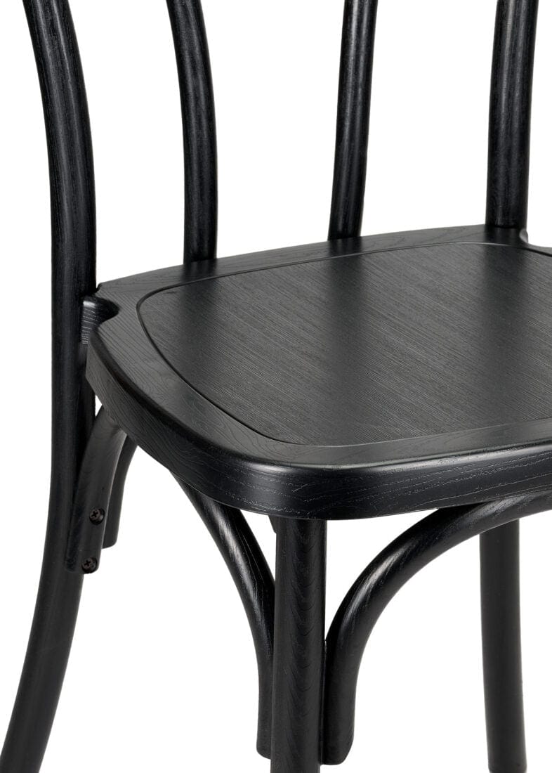 Chivari Black Resin Bentwood Chair CBRB-ZG-T