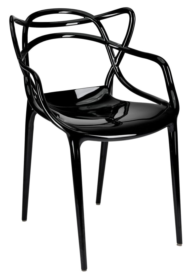 Chivari Black Resin Orbit Chair CSRB-ZG-T