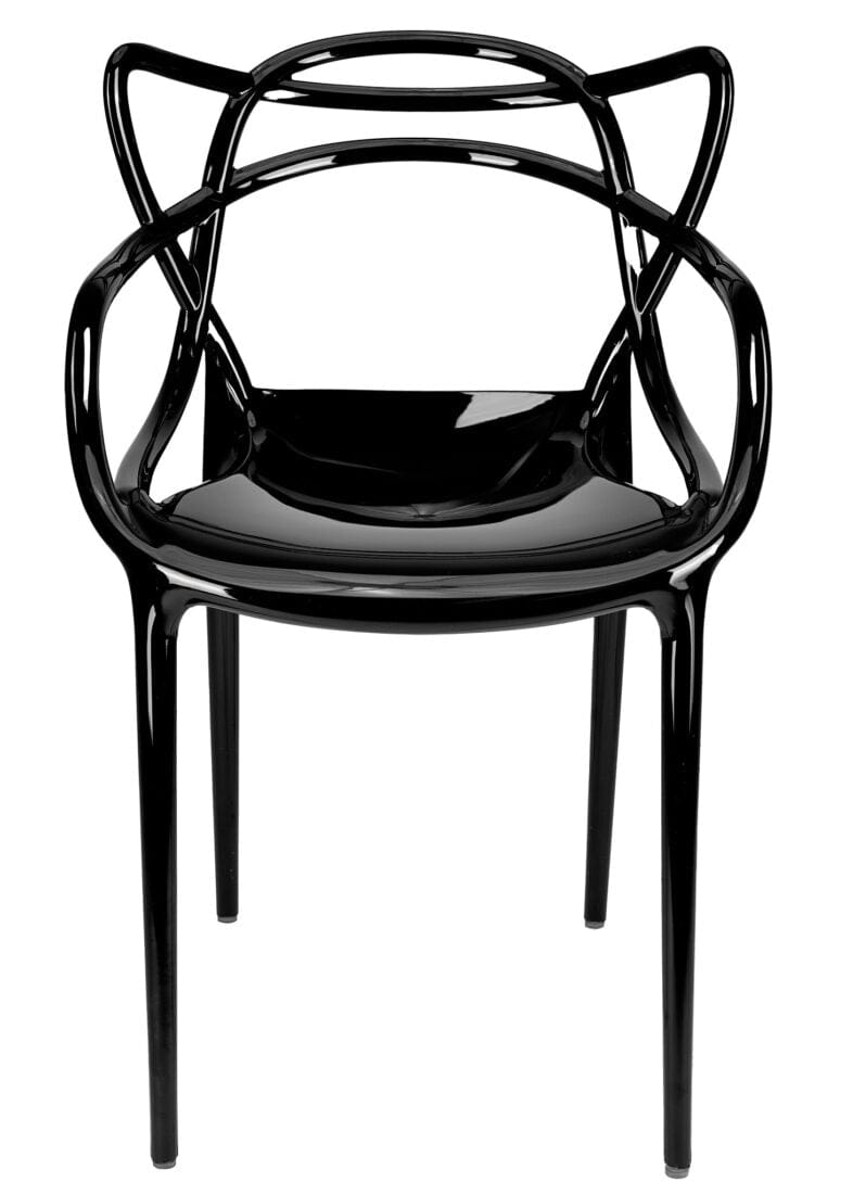 Chivari Black Resin Orbit Chair CSRB-ZG-T