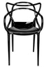 Chivari Black Resin Orbit Chair CSRB-ZG-T