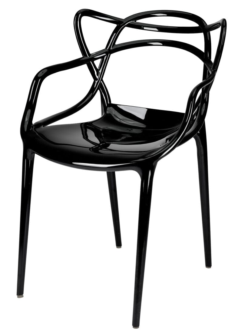 Chivari Black Resin Orbit Chair CSRB-ZG-T