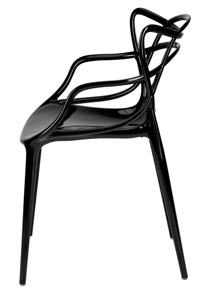 Chivari Black Resin Orbit Chair CSRB-ZG-T