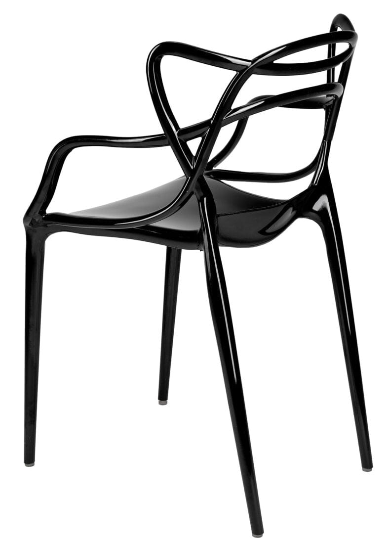 Chivari Black Resin Orbit Chair CSRB-ZG-T