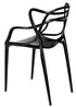 Chivari Black Resin Orbit Chair CSRB-ZG-T