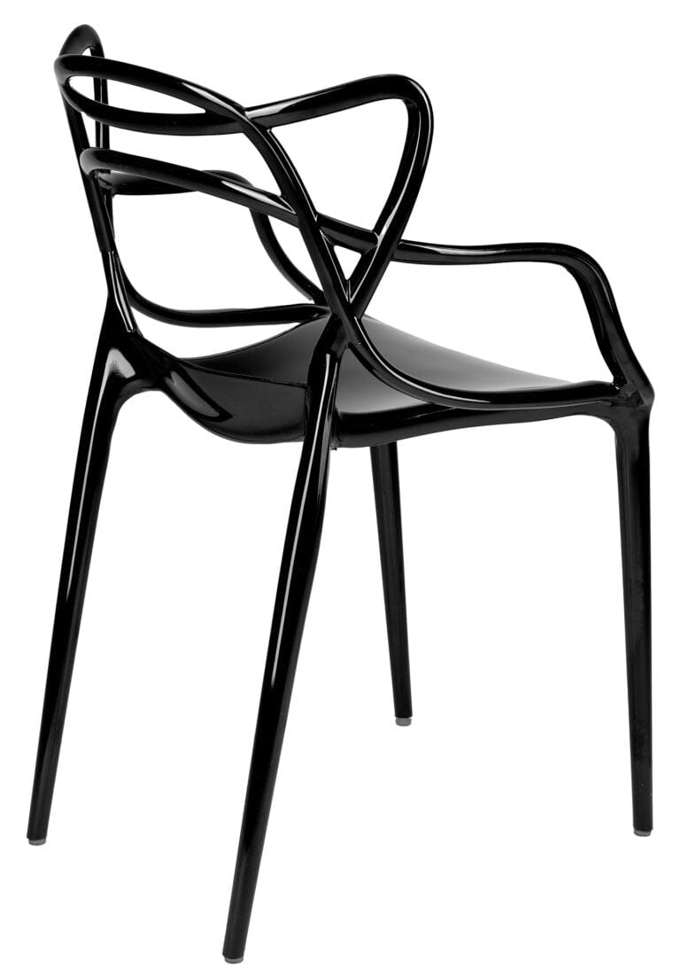 Chivari Black Resin Orbit Chair CSRB-ZG-T