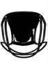Chivari Black Resin Orbit Chair CSRB-ZG-T
