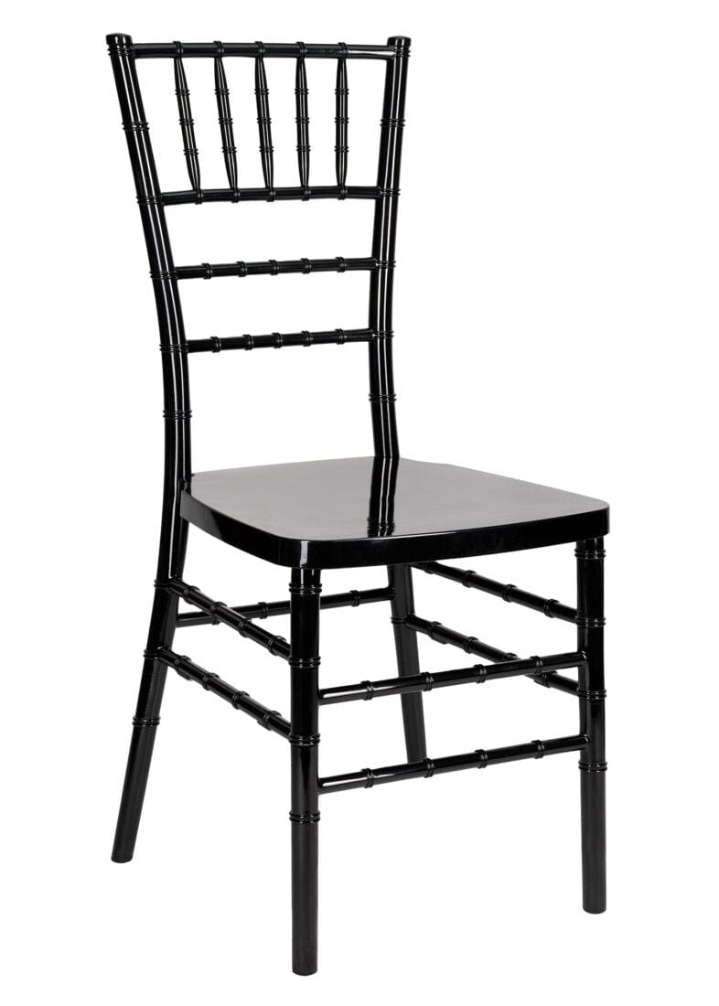 Chivari Black Resin Steel Skeleton™ Chiavari Chair CCRB-STEEL-AX-T