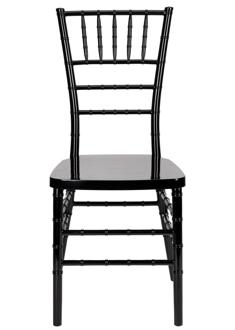 Chivari 40 Chair Pack Black Steel Skeleton™ Resin Chiavari Chair CCRB-STEEL-AX-T-40