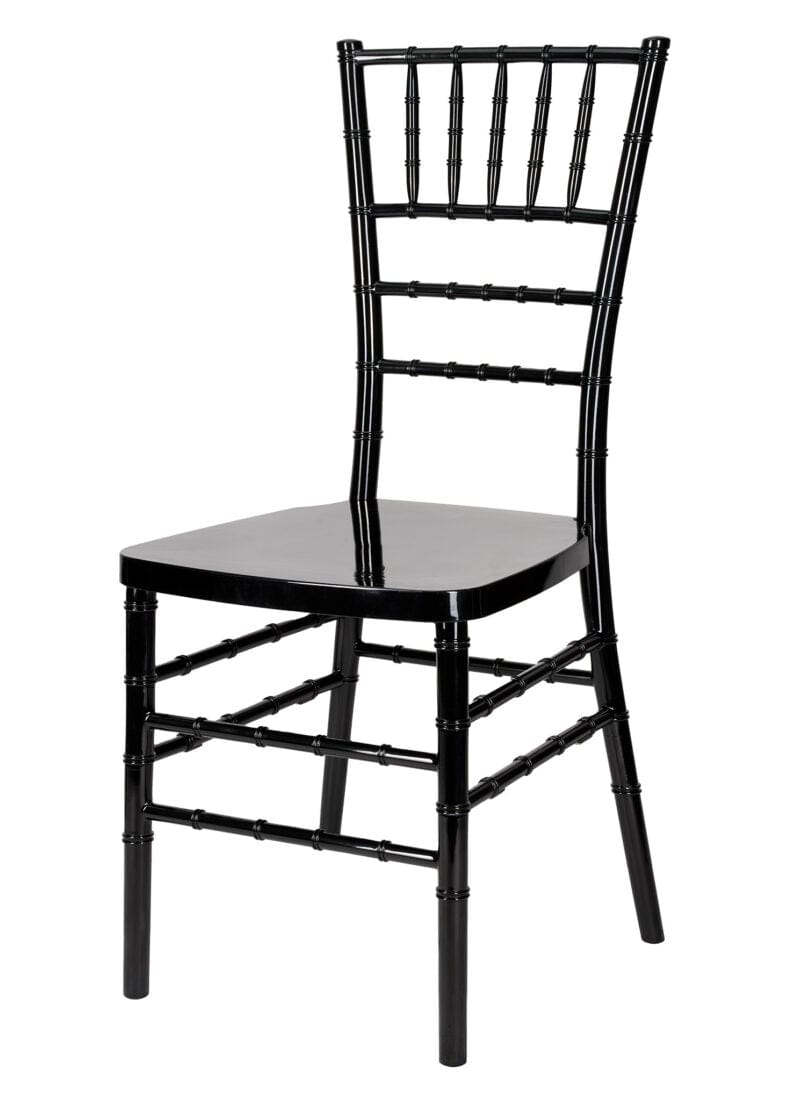 Chivari Black Resin Steel Skeleton™ Chiavari Chair CCRB-STEEL-AX-T