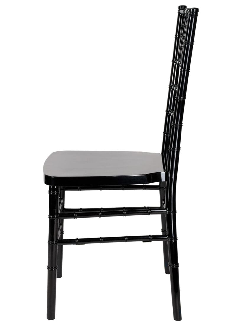 Chivari 40 Chair Pack Black Steel Skeleton™ Resin Chiavari Chair CCRB-STEEL-AX-T-40