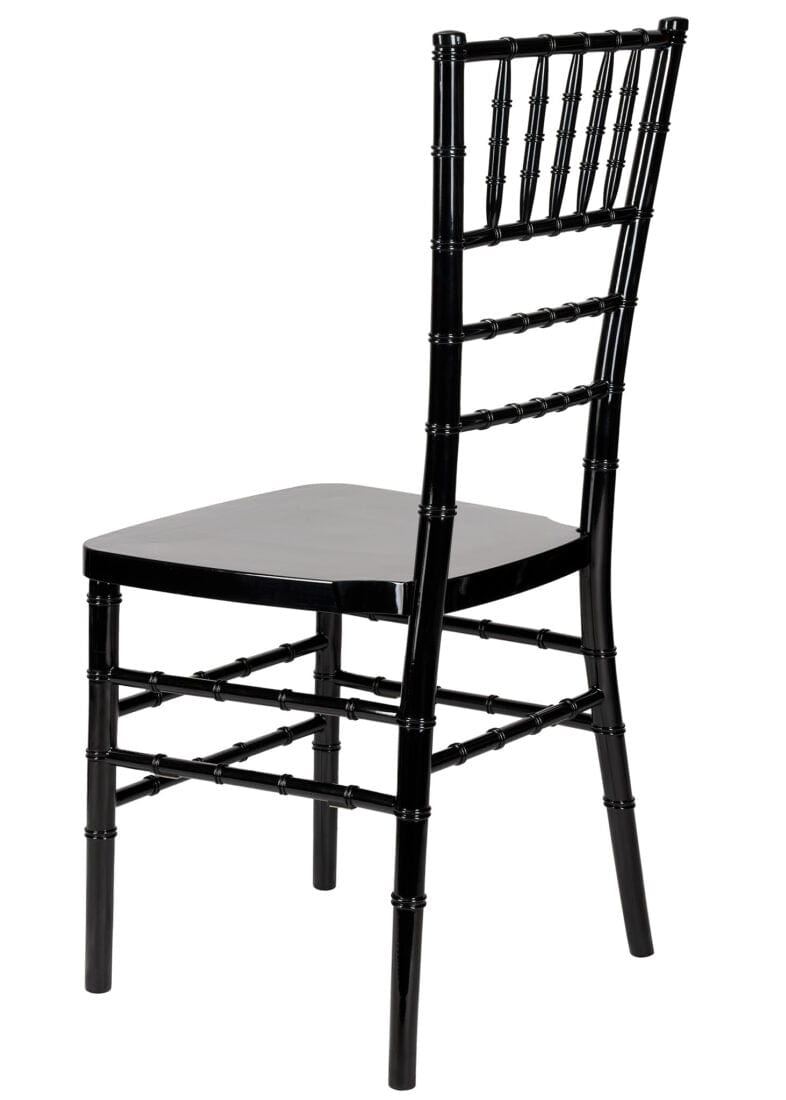 Chivari 40 Chair Pack Black Steel Skeleton™ Resin Chiavari Chair CCRB-STEEL-AX-T-40