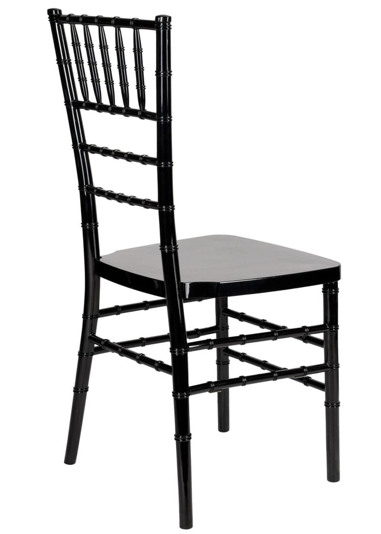 Chivari 40 Chair Pack Black Steel Skeleton™ Resin Chiavari Chair CCRB-STEEL-AX-T-40