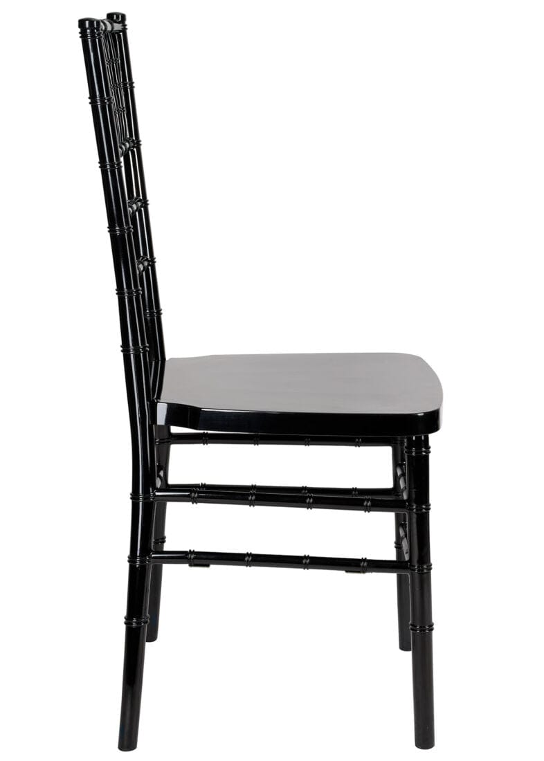 Chivari 40 Chair Pack Black Steel Skeleton™ Resin Chiavari Chair CCRB-STEEL-AX-T-40