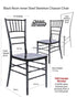 Chivari 40 Chair Pack Black Steel Skeleton™ Resin Chiavari Chair CCRB-STEEL-AX-T-40