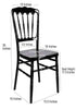 Chivari 40 Chair Pack Black Steel Skeleton™ Resin Napoleon Chair CNRB-ST-CX-40