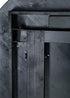 Chivari 60" (5 Foot) Black Straight Leg Round Wood Farm Table TFARMRD60-BLACK-S-LEG-AX-T