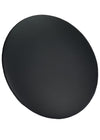 Chivari Black Licorice Round Vinyl Panel Back Back Cushion CUSH-PANVIN-RDBLA-ZG-T