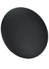 Chivari Black Licorice Round Vinyl Panel Back Back Cushion CUSH-PANVIN-RDBLA-ZG-T