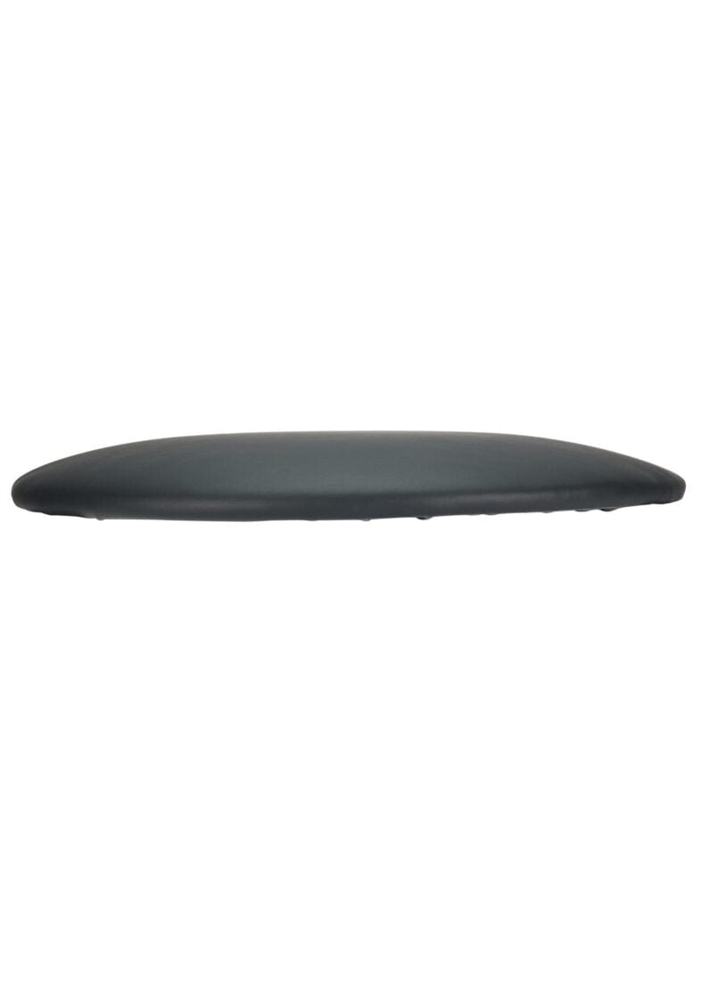 Chivari Black Licorice Round Vinyl Panel Back Back Cushion CUSH-PANVIN-RDBLA-ZG-T