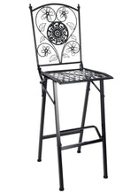 Barcelona Bistro Barstool Black with Square Seat and Back