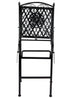Chivari Barcelona Bistro Barstool Black with Square Seat and Back by Chivari BBBMB-AX-T